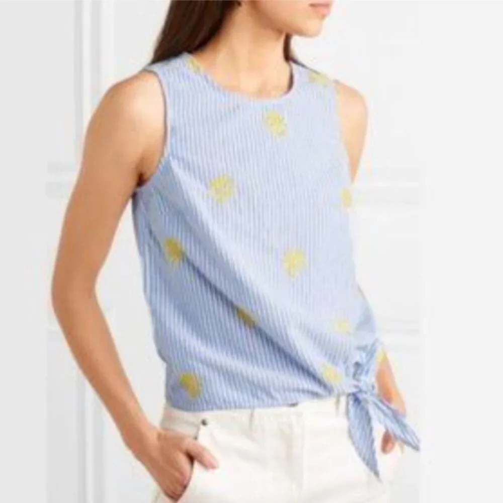J. Crew Pineapple Tank Top 8P